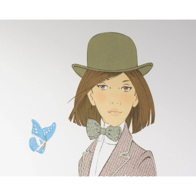 Printmaking Materials 1969 “Les Papillons” Limited Edition Lithograph by Philippe Noyer For Sale - Image 7 of 9