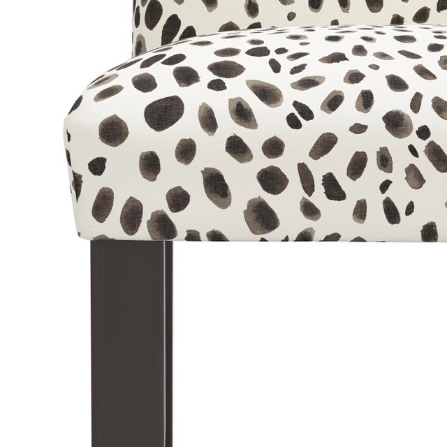 Not Yet Made - Made To Order Chelsea Counter Stool in Cream Gray Washed Cheetah For Sale - Image 5 of 8