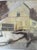 Original Mid Century Pastel Sketch Architectural Study Barn Framed 9x12 For Sale In Los Angeles - Image 6 of 11