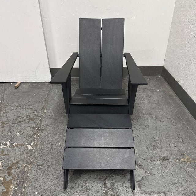 Design Plus Gallery presents the Adirondack Outdoor Lounge Chair and Matching Ottoman from Loll Designs. The chair...