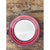 Vintage Italian Red and Blue Striped Ceramic Serving Plate For Sale - Image 11 of 12