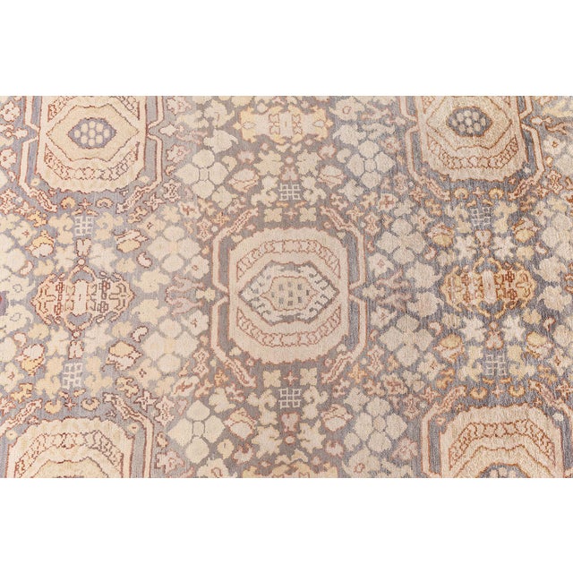 Authentic Turkish Hereke Handmade Wool Rug For Sale In New York - Image 6 of 11