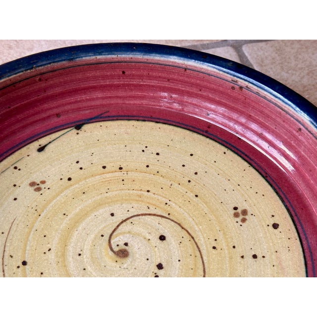 Studio Ceramic Art Tray, Germany, 1980s For Sale - Image 6 of 13