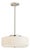 Wide Pendant Light With White Glass Shade For Sale
