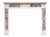 Antique Louis XVI White and Breccia Marble Fireplace Mantel, 1790 For Sale