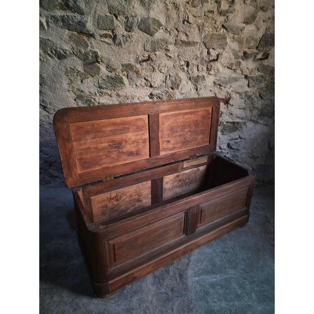 Antique French Oak Storage Bench, 1800s For Sale - Image 18 of 18