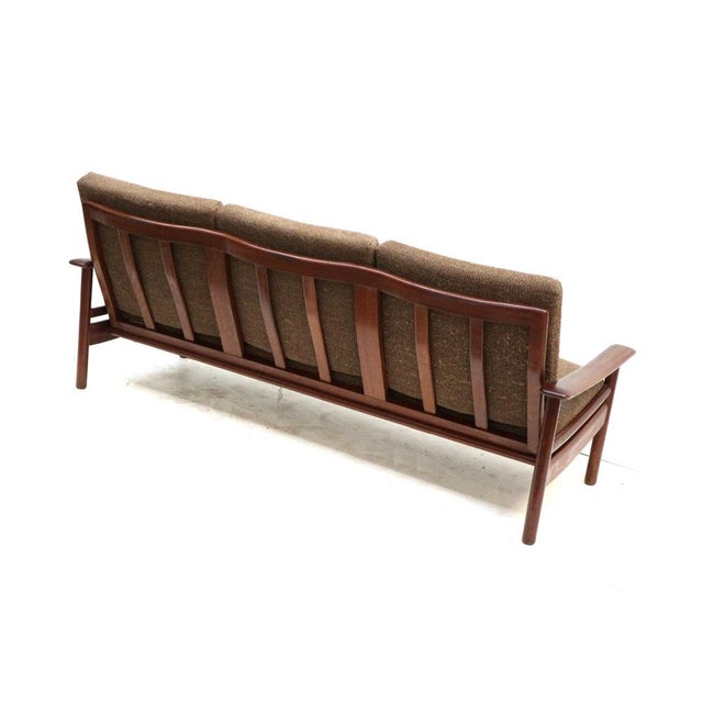 Vintage Danish Teak 3-Seater Sofa, 1960s For Sale - Image 3 of 6