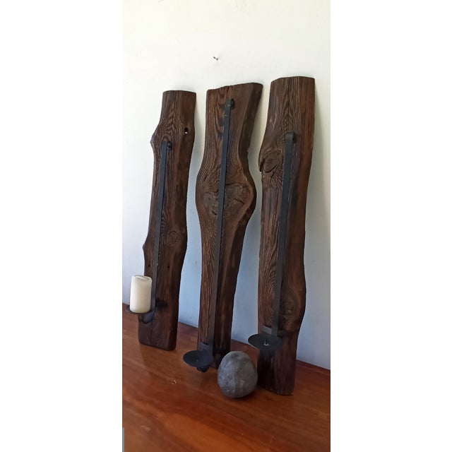 Brown Candleholders, 1960s, Set of 3 For Sale - Image 8 of 16