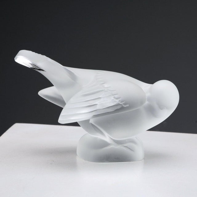 Satin Crystal Bird from Lalique For Sale - Image 9 of 9