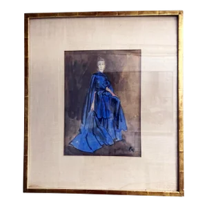 Eric (Carl Erickson) Original Color Fashion Illustration