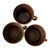Mid 20th Century 1960s Ceramano Epsilon West German Pottery Cups & Saucers by Karl Leutner – Set of 3 For Sale - Image 5 of 11