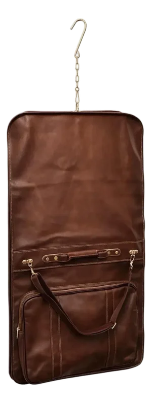 1970s Jaguar 5000 Series Executive Wardrobe Valet Case, Saddle Brown Leather