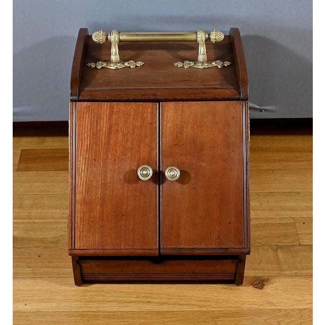 Antique Charcoal Reserve in Mahogany For Sale - Image 3 of 11