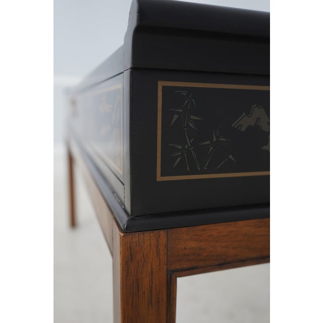 Drexel Chinoiserie Decorated 1 Drawer Console Sofa Table For Sale - Image 13 of 18
