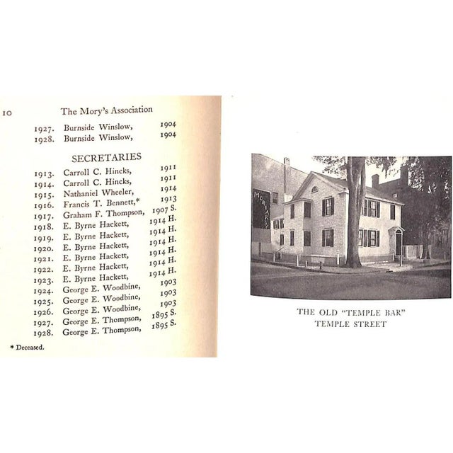 1920s The Mory's Association For Sale - Image 5 of 10