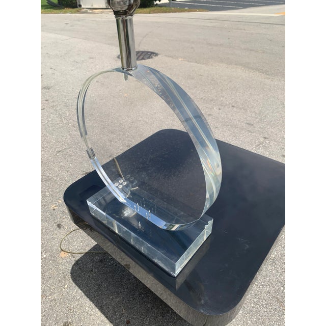 Springer Style Lucite Lamp Signed Marlee Vintage French For Sale In Miami - Image 6 of 12