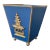 Pagoda Chinoiserie Blue Cachepot For Sale