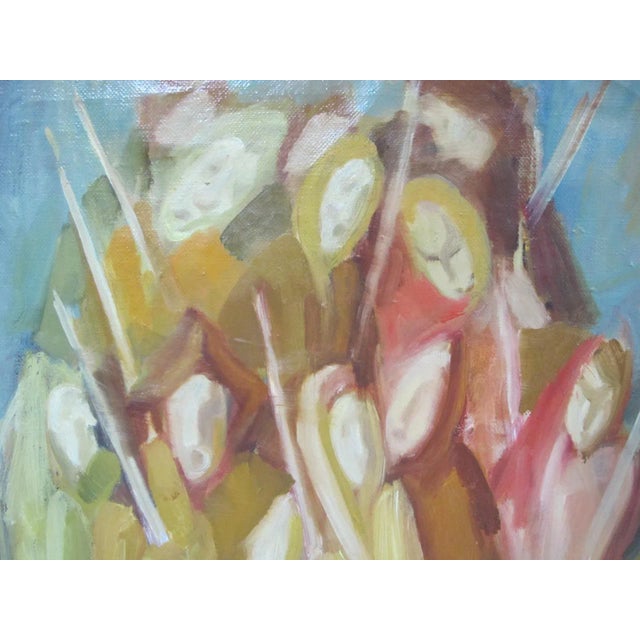 Isa Petrozzani Student of Primo Conti Italian Female Figures Painting For Sale - Image 4 of 7