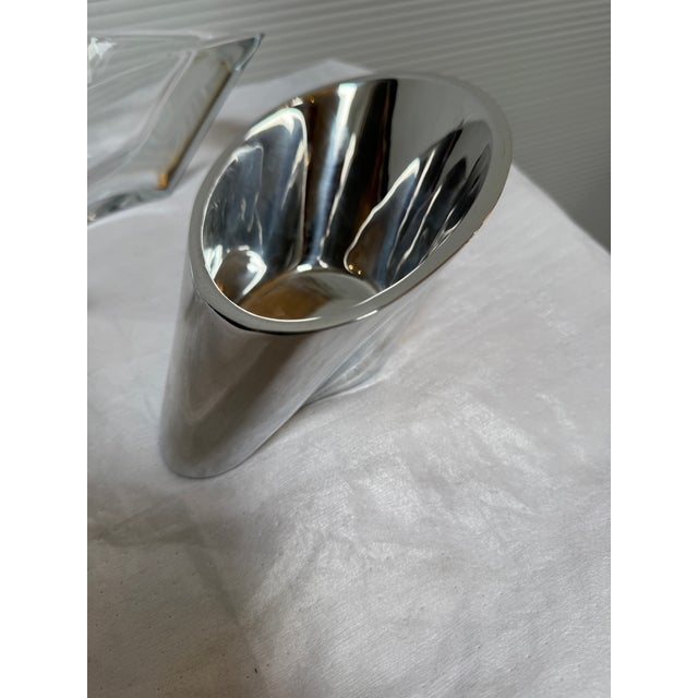 Nambe Butterfly Serving Bowl Dip Set For Sale - Image 11 of 12