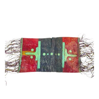 Early 20th Century Tuareg Fringed Leather Camel Panel Mali For Sale