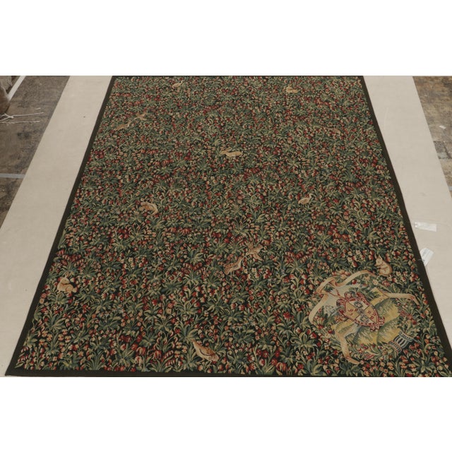 This 8x11 ode to Tudor flat weaves is the next addition to Rug & Kilim’s classic-style European collection. Handwoven in...