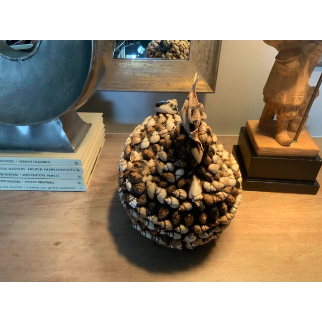 Very rare. Anthony Redmile shell encrusted rooster form box, 20th c. interior stamped "J. Antony Redmille", 12"h x 12”w x...