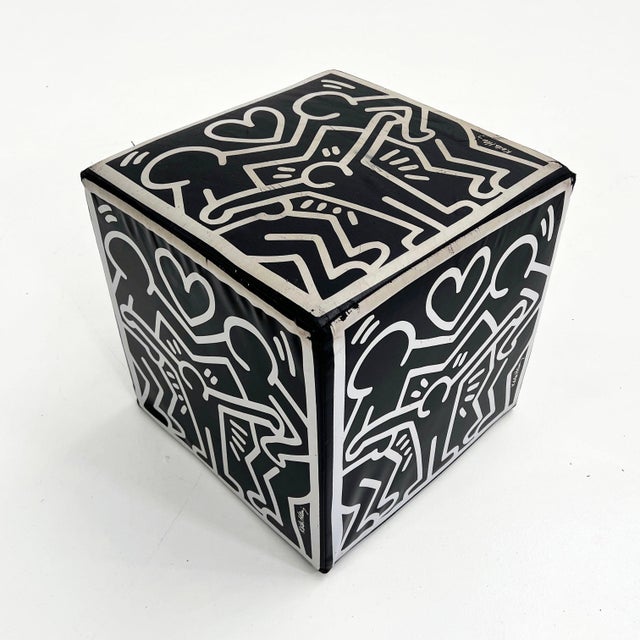 Keith Haring Keith Haring Stool from Creativando, 1990s For Sale - Image 4 of 8