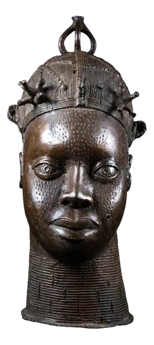Ife Bini / Edo Artist, Head of Queen Mother, Pre-1800, Bronze