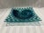 Nautical Late 20th Century Fused Art Glass Decorative Square Bowl With Nautilus Motif For Sale - Image 3 of 8