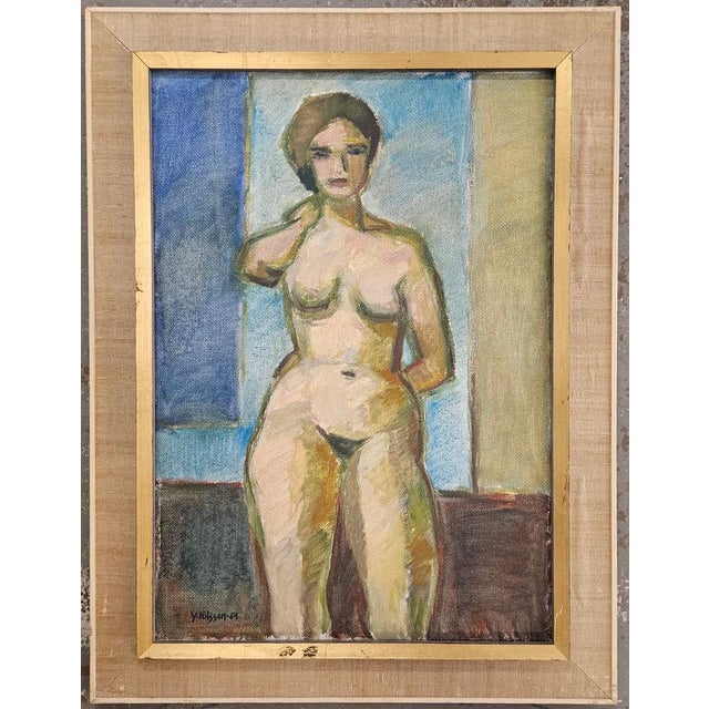 Gunnar Svensson, Nude Study, 1964, Oil on Canvas, Framed For Sale - Image 18 of 18