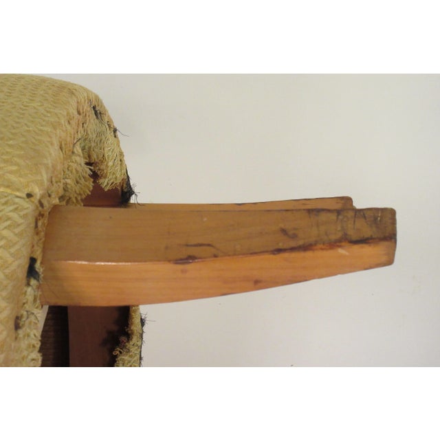 1950s Upholstered Ottoman For Sale - Image 9 of 12