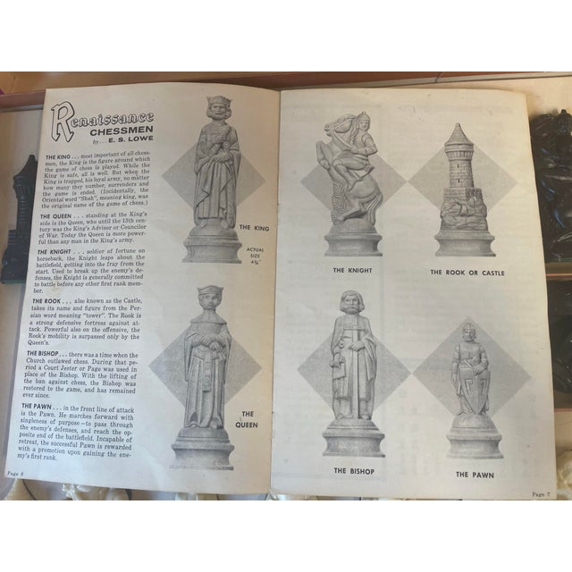 Vintage 1959 Renaissance Chessmen Game Set For Sale - Image 11 of 12
