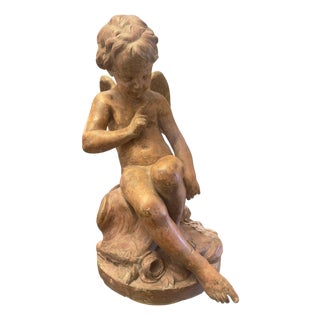 French Terracotta Figure by Etienne Maurice Falconet For Sale