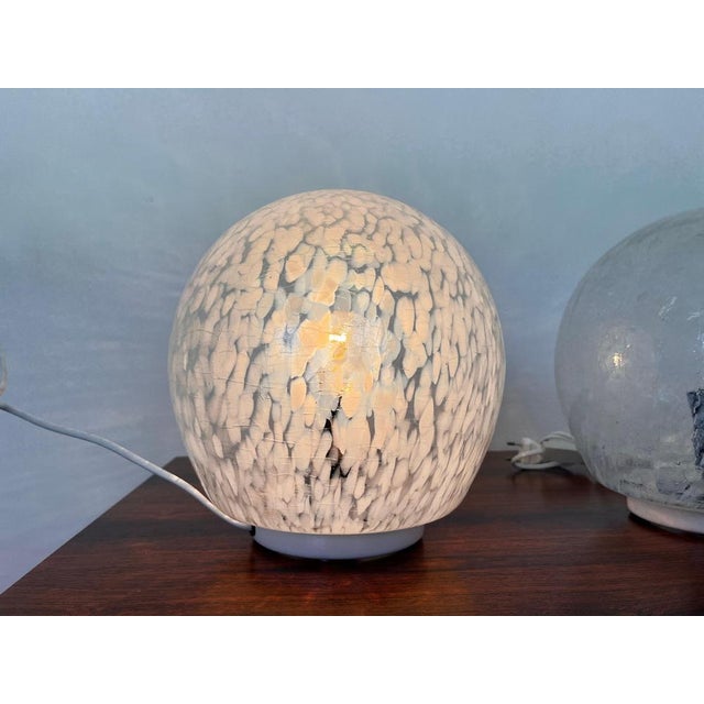 1980s Mid-Century Art Glass Table Lamps, Former Czechoslovakia, 1980s, Set of 2 For Sale - Image 5 of 8