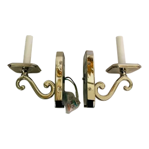 Nickel Sconces From the Foundry L. A. - a Pair