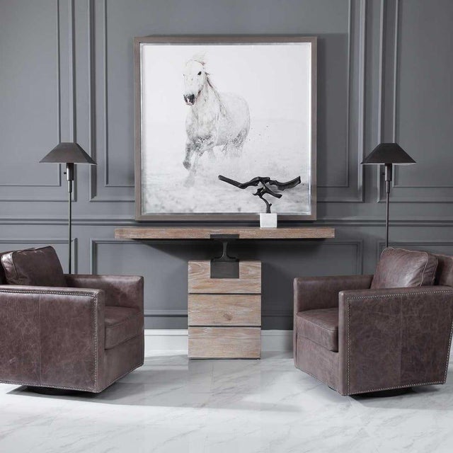 Stone Travertine Floor Lamp - New For Sale - Image 7 of 7