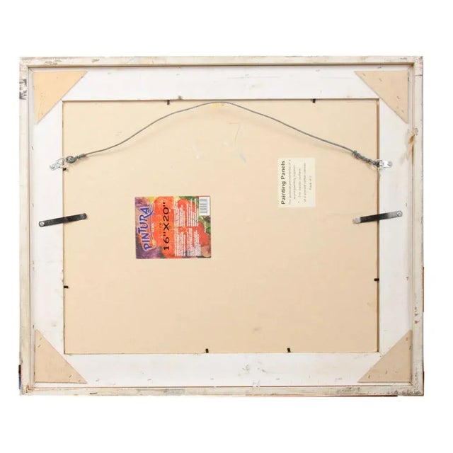 Paint Late 20th Century "Fishing Shacks" Impressionist Style Oil Painting by Alison Hill, Framed For Sale - Image 7 of 10