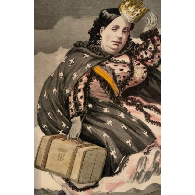 Figurative Antiquarian Print - Isabella II of Spain - 1869 For Sale - Image 3 of 6