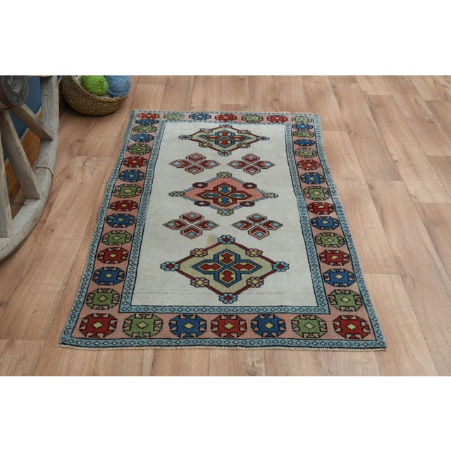 1970s Vintage Turkish Oushak Handmade Wool Cotton Orange Runner Rug For Sale - Image 10 of 11