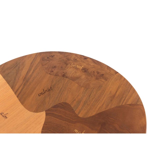 1950s 1950's Swedish Mid Century Side Table in Varied Fine Woods For Sale - Image 5 of 7