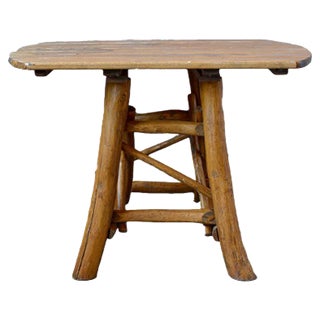 Vintage Brutalist Farm Table For Sale