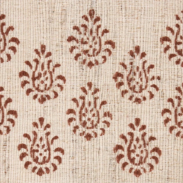 Traditional Sample - Schumacher Leila Hand Block Matka Tape in Sienna For Sale - Image 3 of 4