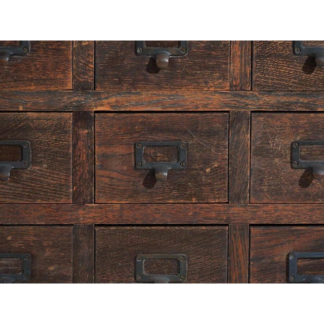 Wood Antique Japanese Pharmacy Sideboard For Sale - Image 7 of 12