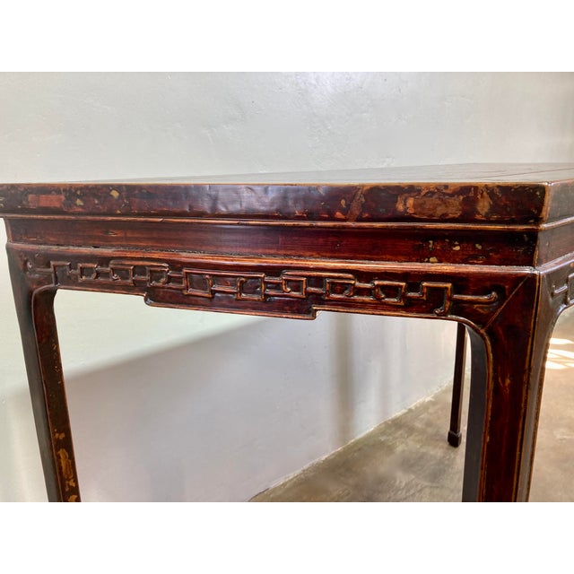 Late 19th Century Rosewood Qing Dynasty Console Table For Sale In Los Angeles - Image 6 of 7