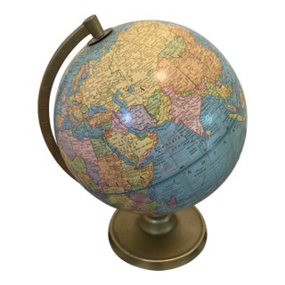 Vintage George F. Cram Company’s Imperial Terrestrial World Globe For Sale