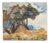 Early 20th Century "Mosaic Trees" Expressionist Style Landscape Oil Painting by Ernest Yarrow-Jones For Sale