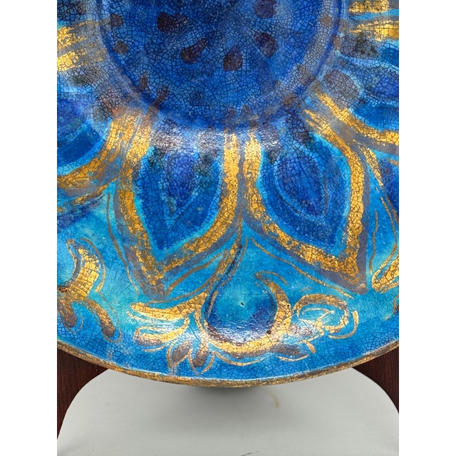 Art Nouveau Art Nouveau Ceramic Sunflower Platter by Edith Varian Cockcroft C. 1930 For Sale - Image 3 of 11