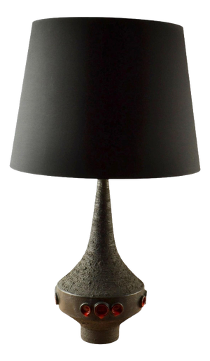 Studio Art Ceramic Table Lamp attributed to Rogier Vande Weghe for Perignem, 1960s