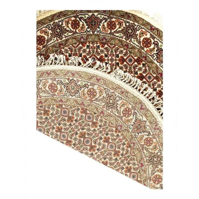 Traditional 2020s Tabriz Mahi Design Silk & Wool Rug For Sale - Image 3 of 4