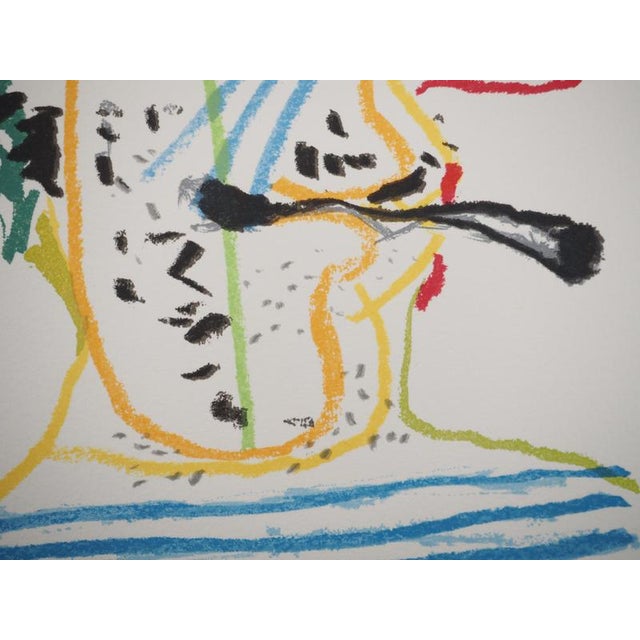 Pablo Picasso, The Taste of Happiness, The Artist and His Cigarette, Lithograph For Sale - Image 5 of 6